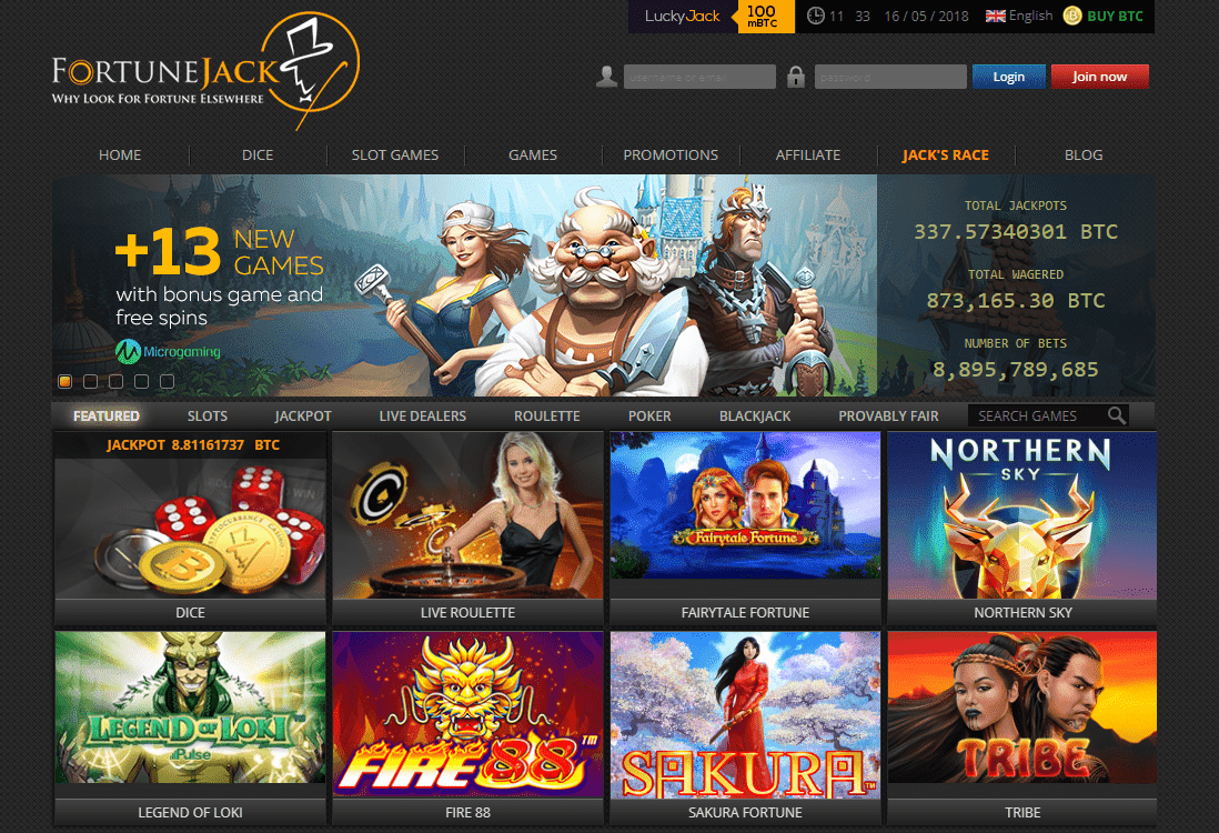 Онлайн казино Fortune Jack